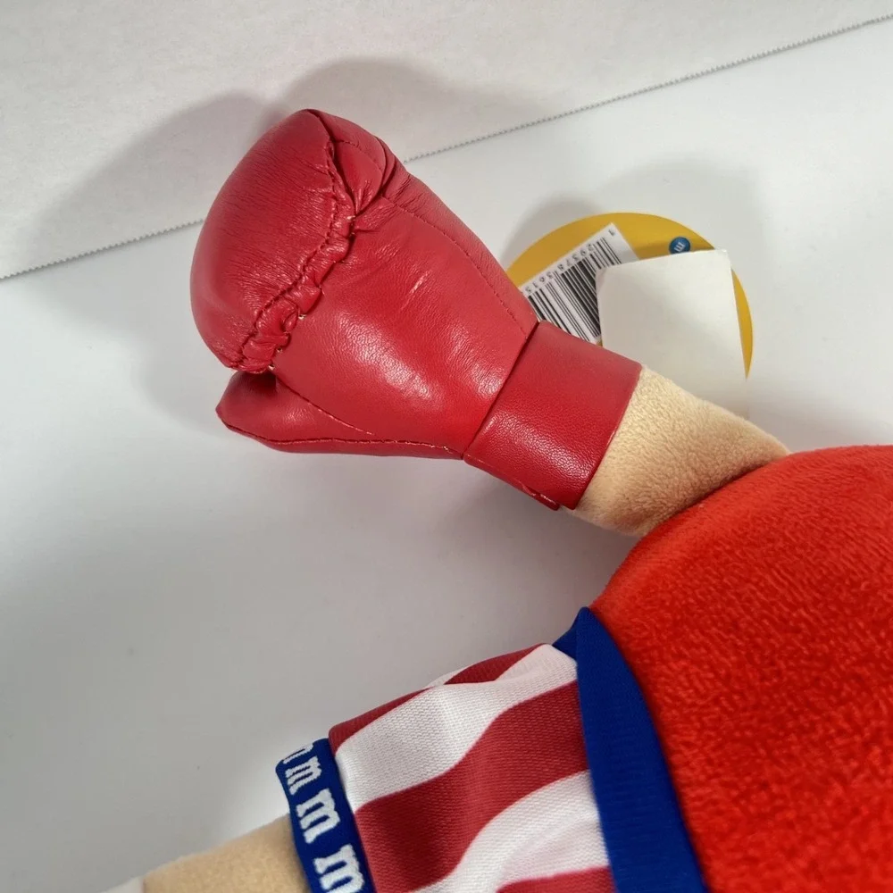 Rare M&M Red Rocky Balboa Plush Collectible Boxing Character Toy w/‎ Tags